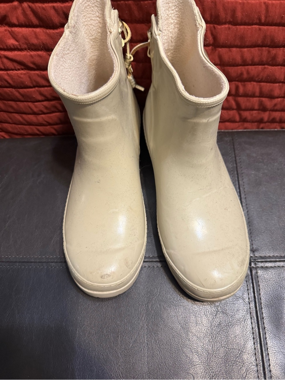 Sperry Cream Women's Winter Rain Boots